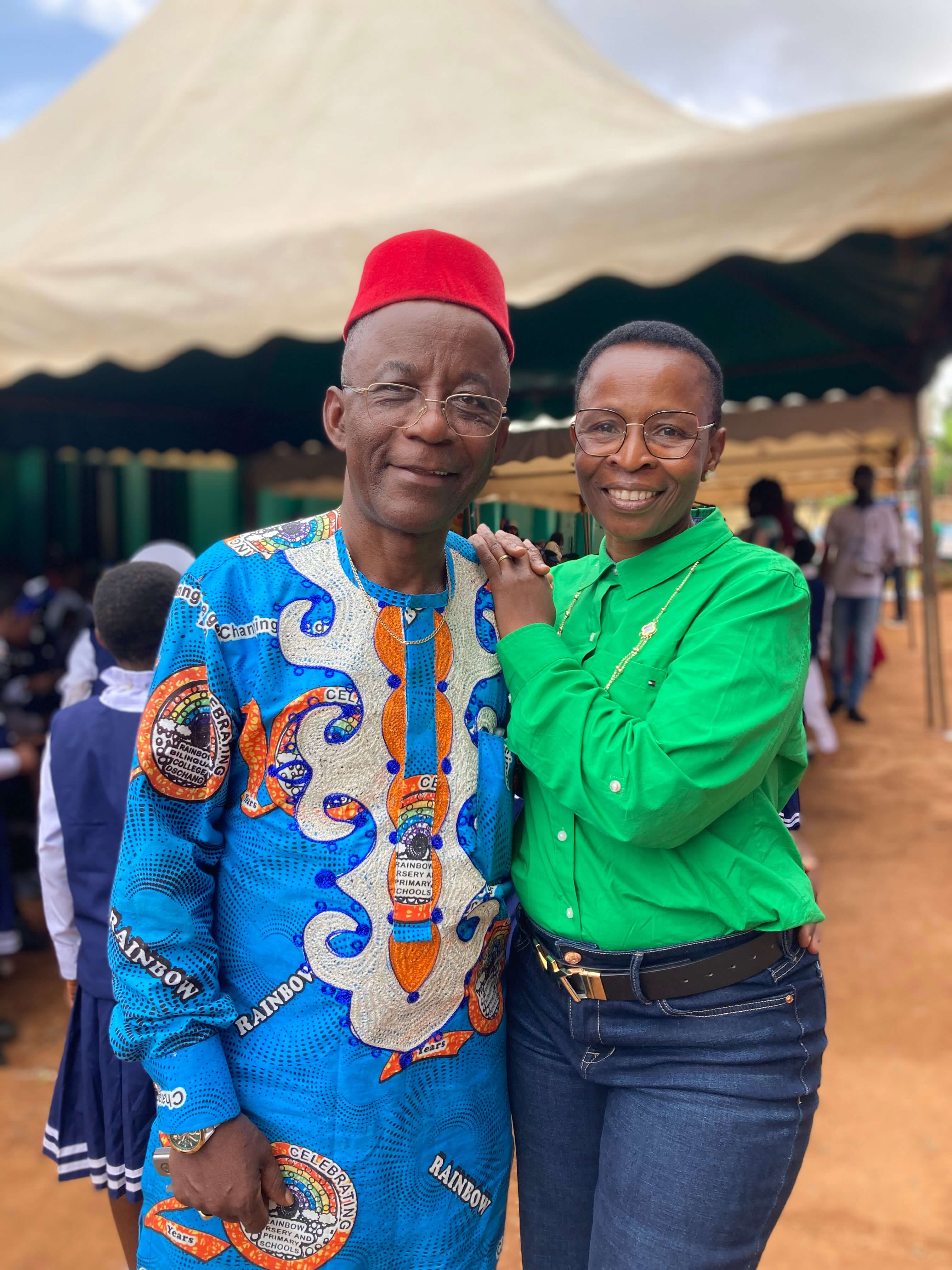 Chief Charles Morfaw — co-founder and proprietor of Rainbow School Complex Dschang Cameroon